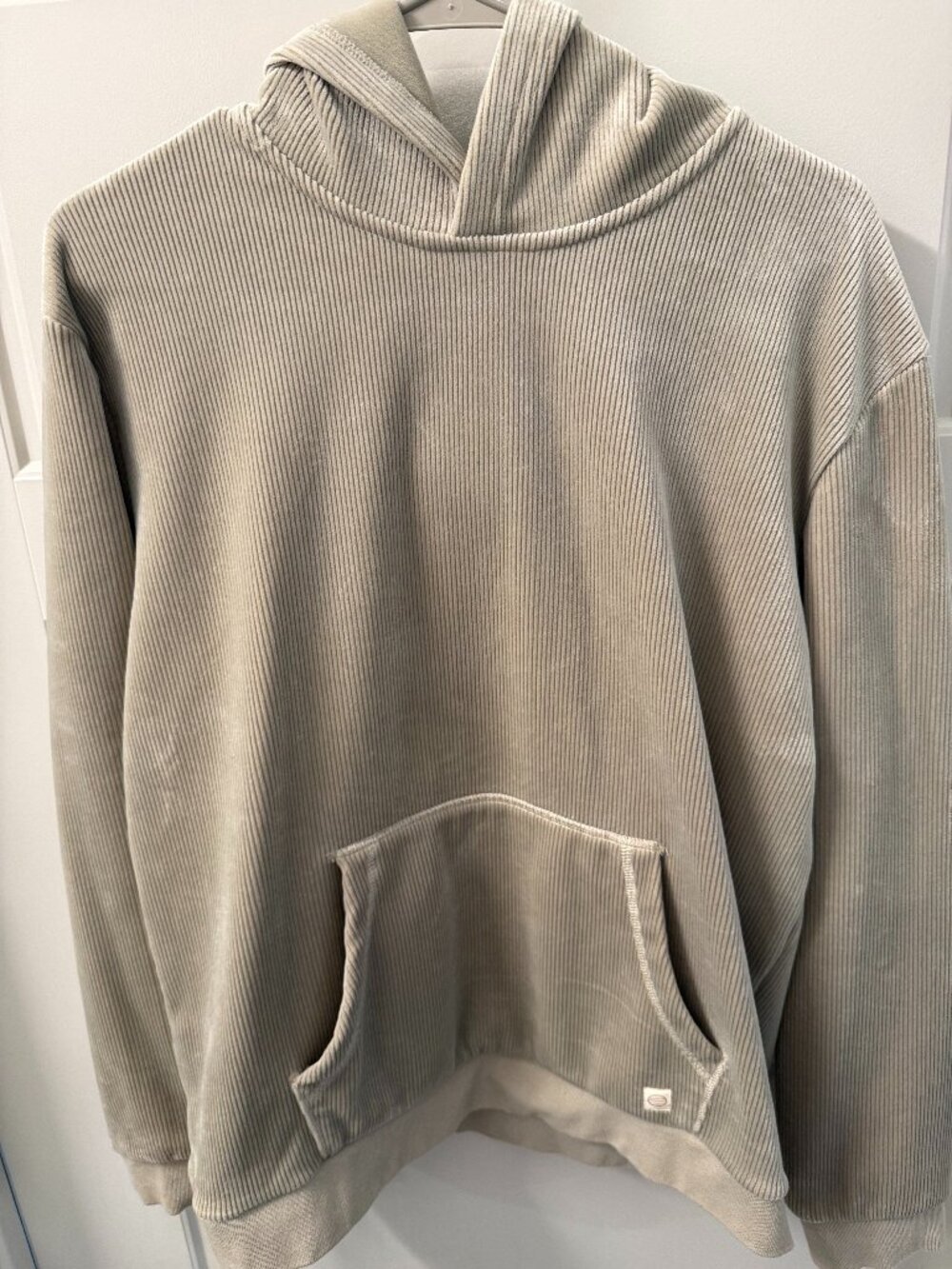 Marine Layer Ribbed Pullover Hoodie Mens M